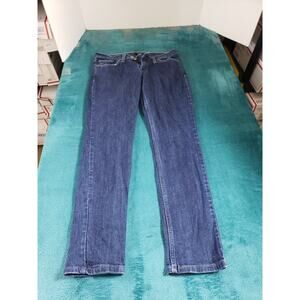 Levis 524 Jeans Size 7 Short Womens Blue Denim Pants Super Low Rise Straight